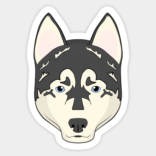 Husky Head Sticker